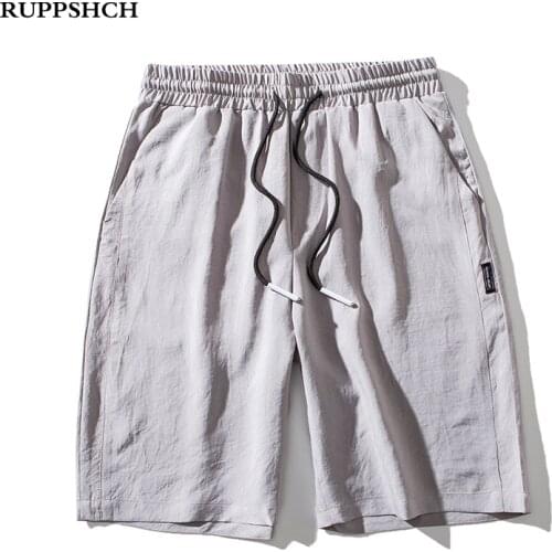 2021 Summer New Casual Men Sports Five-point Pants Men Solid Color Loose Breathable Fitness Running Casual Pants Shorts Men