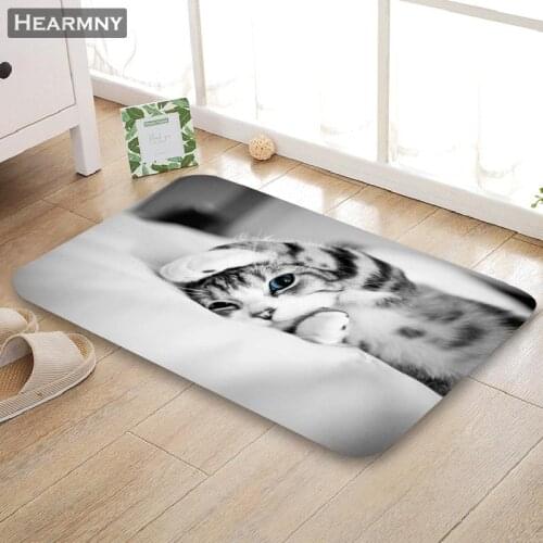 HEARMNY New Arrival Doormat Cat Home Mat Machine Made Anti Slip Carpet Living Room/Hallway Bath Mat For Kids