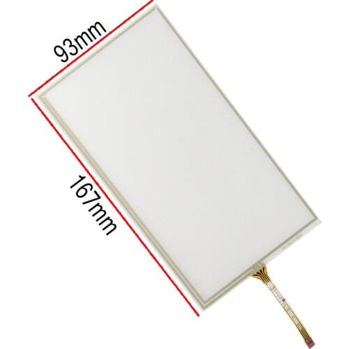 New 167*93mm 4 Wire Resistive 6.95" inch Touch Screen Panel Digitizer 167x93mm for TM070RDH01