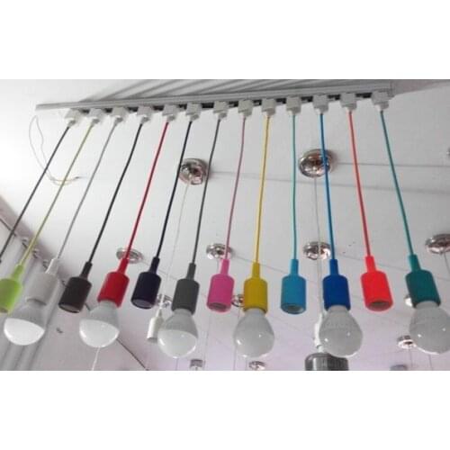 E27 lights Orbital Art chandelier 110 lamp color LED track lighting ball hanging 2 way wire lamps