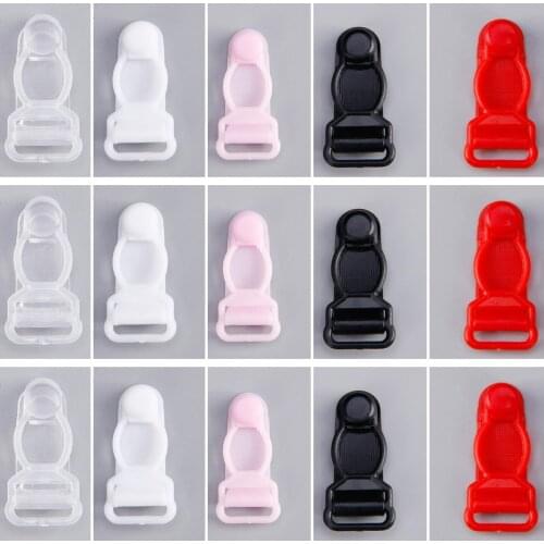 11mm plastic suspender linger Buckle stocking fasteners garter clasp Clips Adjustable bra buckle underwear strap Buckle CX52
