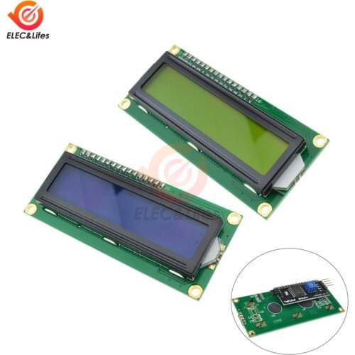 I2C SPI Serial LCD1602 1602 LCD module screen Backlight Display 16*2 Character I2C Adapter Board Module 1602LCD 5V for Arduino