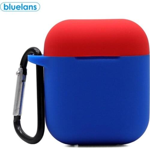 Dropshipping Bluetooth-compatible Headset Silicone Anti-Lost Anti-Drop Protective Cover Contrast Color Cover For Iphone AirPods