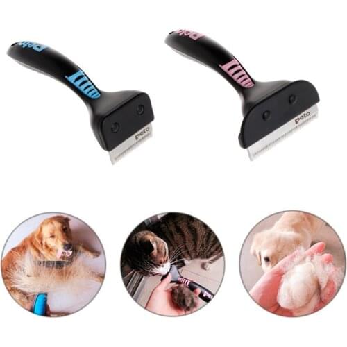 Pet Comb Hair Remover Trimmer Grooming Dog Cat Puppy Kitten Deshedding Brush Safe Removal Beauty Professional Supplies