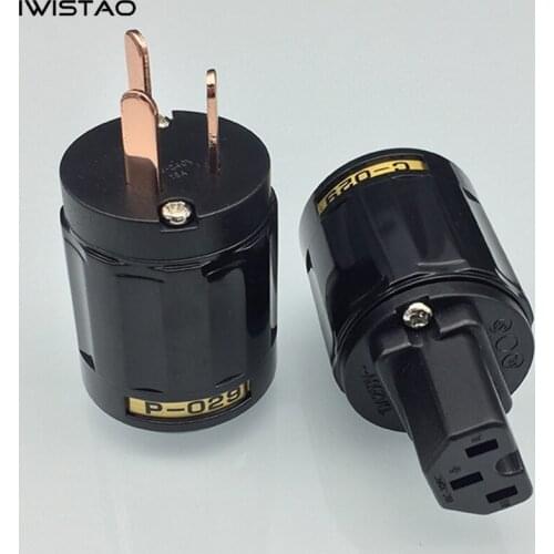 029 Oyaide Pure Copper Australian / American Standard Power Plug Power Cord Tail Plug HIFI DIY