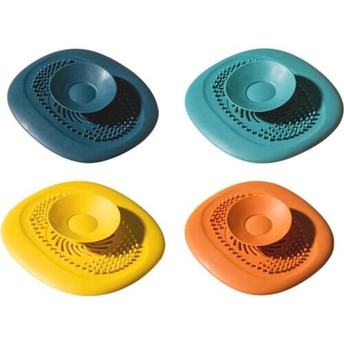 Silicone Sink Drain Strainer Hair Catcher Rubber Shower Bathtub Floor Filter Bathroom Accessories Kitchen Water Sink Strainer