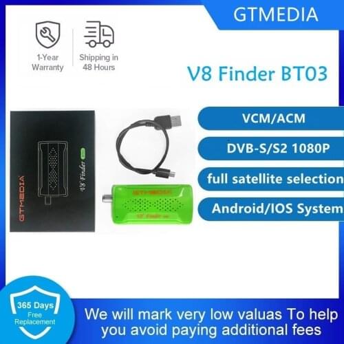 GTmedia V8 Finder BT05 Satellite Finder Better Than Satlink Ws-6933 6906 6916 Support Android And Ios System 1080p Bluetooth