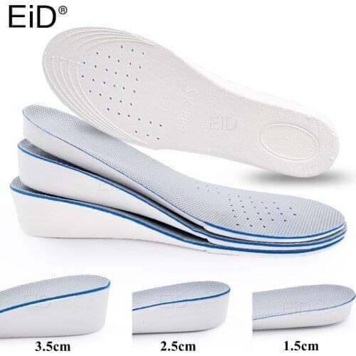 1.5-3.5cm Height increase insoles for Damping Insole Breathable Elastic Soft Boost Insole Heel Insert Taller Support Absorbant