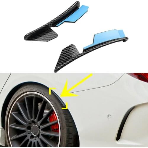 Carbon Fiber For Mercedes CLA C117 CLA45 AMG CLA180 CLA200 CLA250 2013-2019 Car Rear Bumper Fender Flare Extension Wheel Eyebrow
