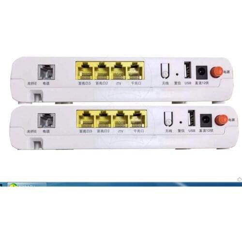 High cost performance6pcs/Lot 6.0 F660 1GE+3FE+1POTS+WIFI Used onu gpon ont ZTE GPON ONU OLT without Power Second-hand onu free