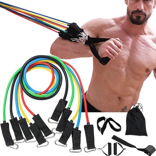 High Quality New Latex Resistance Bands Training Exercise Yoga Tubes Pull Rope,Rubber Expander Elastic Bands Fitness With Bag