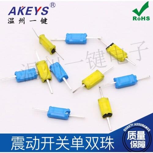 10pcs SW-100 Single bead Ball switch One-way Vibration sensor Tilt switch