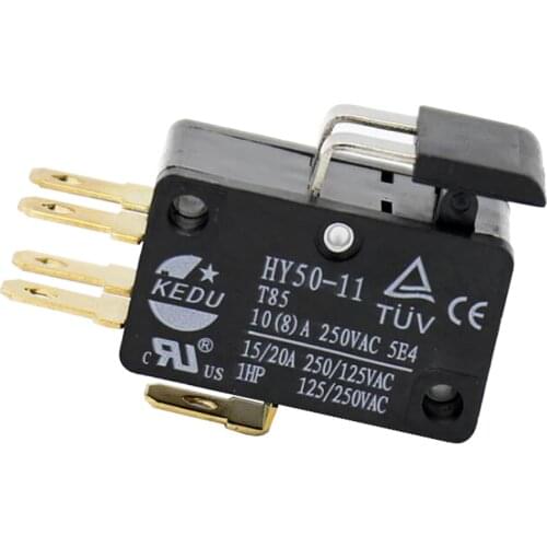2pcs of 6 Pins Micro Switch Microswitch Power Tool Microswitches Machine Tools Micro Switches 15/20A 250/125VAC HY50-11