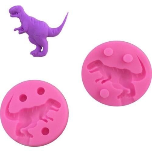 2PCS Dinosaur Shape Silicone Mold, Jelly, Chocolate, Soap ,Cake Decorating DIY Kitchenware ,Bakeware E384