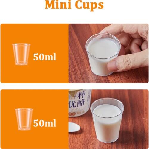 5pcs/lot Plastic 50ml Mini Cups for Simulation Water Dispenser Toy 5CM Replacement for Kids Child Small A Bite Try Drinking Cup