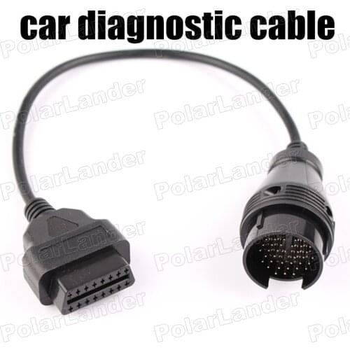 Free shipping For M-ercedes for B-enz 38PIN Connector 38 Pin to 16Pin OBD2 adapter extension cable male to female