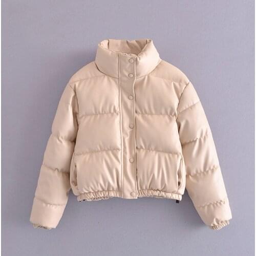 BOOJIAWA Women's Leather Down Jackets