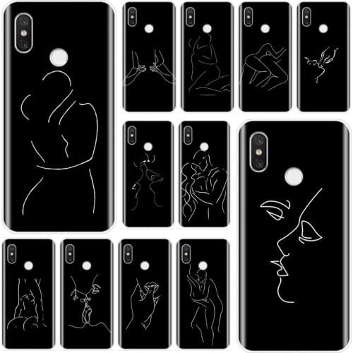Minimalist style series lines Cover Soft Silicone TPU Phone Case For xiaomi 4 4S 5 5S PLUS 5C 6 6X 8 8SE 8lite 9 9SE MAX 2 3