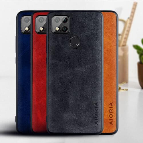 Case for Xiaomi Redmi 9C NFC Luxury Vintage leather skin phone cover for xiaomi redmi 9c case funda Business coque capa