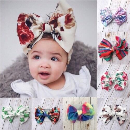 Baby Girls Bow Hairband Turban Knot Headband Girl Headwear Newborn Girl Turban Hairband