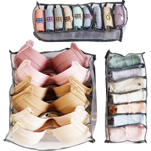 Home bra storage box socks box bins underwear organizer box storage organizer dust cover storage bag