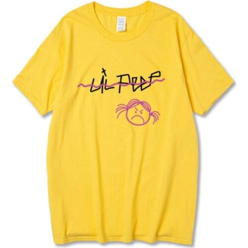 Fashion Hip-hop T-shirt Lil Peep T-shirt Print Love Lil.Peep Womens Black T-shirt Women Short Sleeve Summer New Female Tops Tee