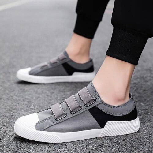 Canvas mens casual shoes summer lightweight outdoor comfortable shoes Mens canvas shoes color matching novel canvas shoes men