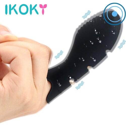 IKOKY Clitoris Stimulator Finger Vibrator Sex Toys for Women G-spot Massager Vagina Stimulation Erotic