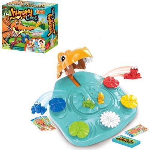 Hot Selling Crocodile Swallowing Beads And Eating Frog Interactive Table Game Childrens Leisure Entertainment Toys