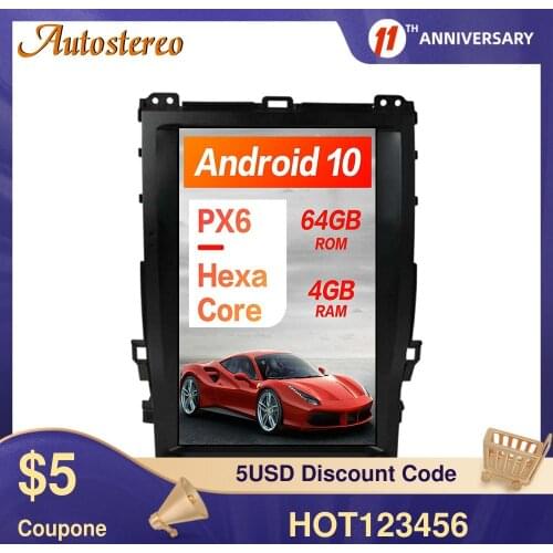 13.6 Inch Android 10 64 Tesla Radio For Toyota Land Cruiser Prado 120/Lexus GX470 Car GPS Navigation Head Unit Multimedia Player