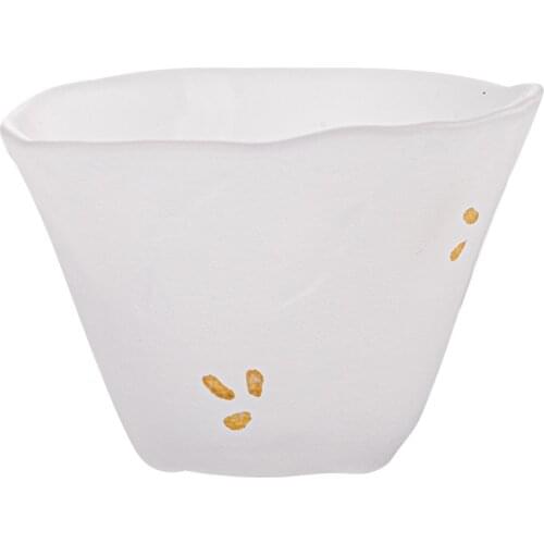 Small Glass Snowflake Tea Cup Master Cup Thickened Single Cup Kung Fu Tea Ceremony Accessories