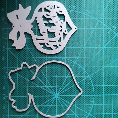 Letter Happy Holiday Heart Frame Dies Bow Metal Cutting Die for DIY Scrapbooking Paper Cards Die Cuts Photo Album Making