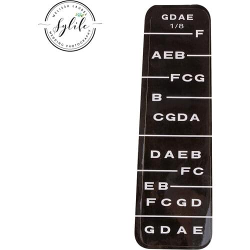 Finger Guide Tape Fiddle Scales Fingerboard Label Sticker for 1/8 Violin