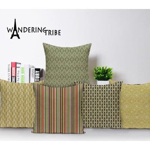 Geometric Cushion Cover Nordic Home Decoration Kissen Spring Pillow Covers Living Room Cushions Custom Linen Pillow 45 * 45