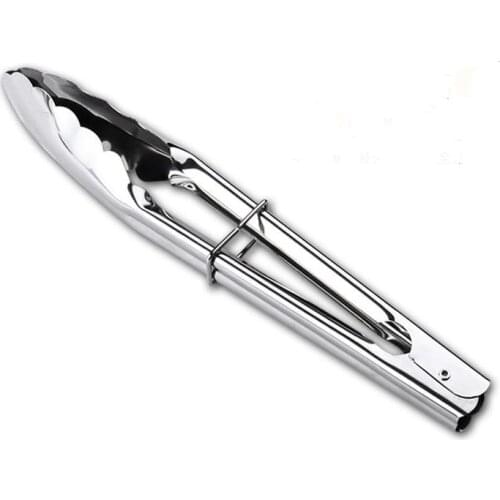 STAINLESS STEEL SALAD TONGS BBQ Kitchen Cooking Food Serving Utensil tong