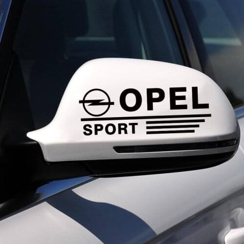 ANTINIYA 1 Pair SPORT Rearview Mirror Car Stickers Decal Car-Styling For Opel astra h corsa zafira insignia vectra b antara
