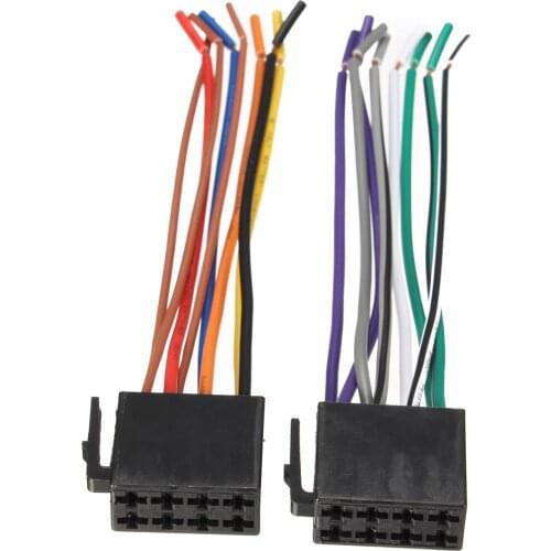 Universal Car Stereo System Wire Harness Adapter Connector Cable Radio Wiring Connector Plug for Auto