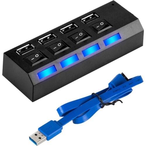 USB Hub Adapter 3.0 Multi USB Port 3/4 Ports Hub USB Extender Hab USB Splitter For PC Computer