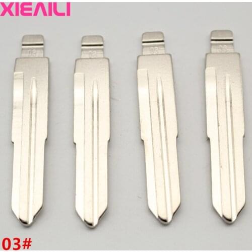 XIEAILI 20Pcs 03# Metal Blank Uncut Flip KD Remote Key Blade For Buick Excelle For Chevrolet Lova Spark S171
