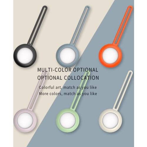 For Apple Airtags Liquid Silicone Protective Sleeve For Apple Locator Tracker Anti-lost Device Keychain Protective case Hot