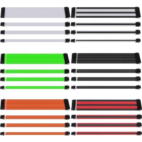 1Set 30/40cm A-TX Basic Extension Cable PC GPU CPU Power Supply Wire Computer Connectors 24-PIN 8-PIN 6PIN 4+4PIN