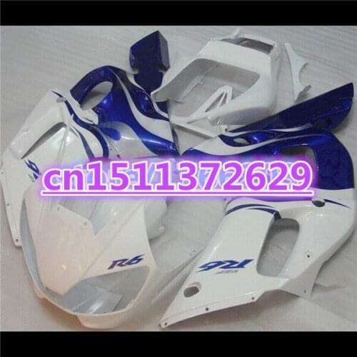 100%new Fairing kit for YZF-R6 98-02 YZF R6 98 99 00 01 02 white black YZF600 R6 1998 99 00 01 2002 ABS fairing parts-Dor D
