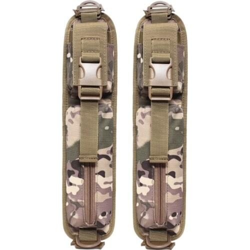 2pcs Tactical Shoulder Strap Sundries Bags Pack Key Flashlight Pouch Molle Outdoor Camping EDC Kits Tools Bag