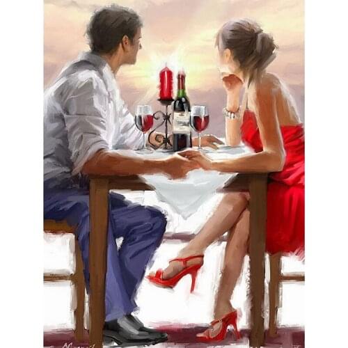 Full square diamond embroidery Romantic couples 5d diy diamond painting cross stitch kits diamond mosaic picture home decor gift