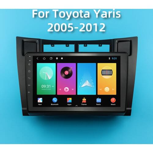 2 Din Android Car Radio for Toyota Yaris 2005-2012 Car Multimedia Video Player Navigation GPS WIFI FM Head Unit Autoradio