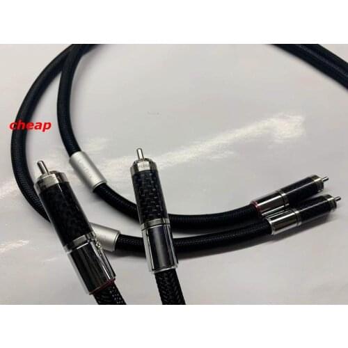 Free shipping--Furutech Lineflux Stream Series RCA Audio Cables with Rhodium Plated Carbon Fiber for HIFI Amplifier CD Player