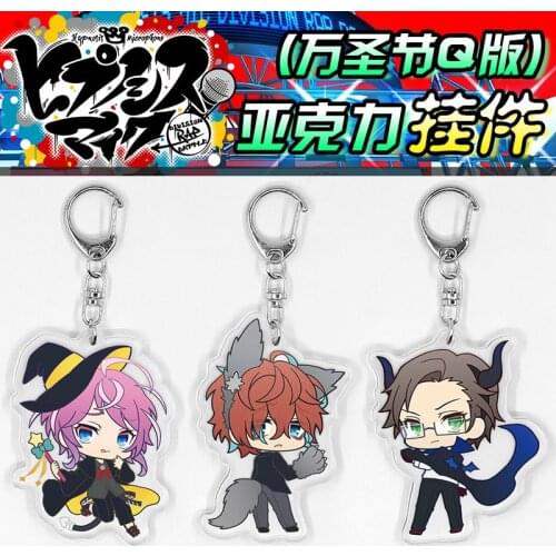 Kannonzaka Doppo Jinguji Jakurai Keychain Acrylic Keyring Halloween Pendant Toy Hypnosis Mic Division Rap Battle Amemura Ramuda