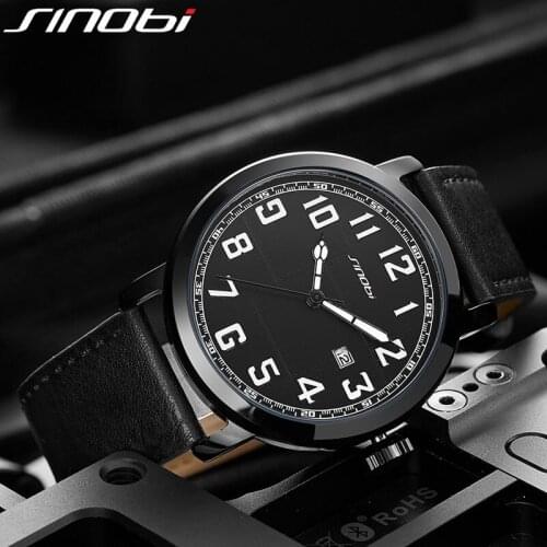 Top Brand New Mens Watches Leather Strap Military Wrist Watch Quartz Montre Femme Militaire Reloj Militar Supper Luminous Watch