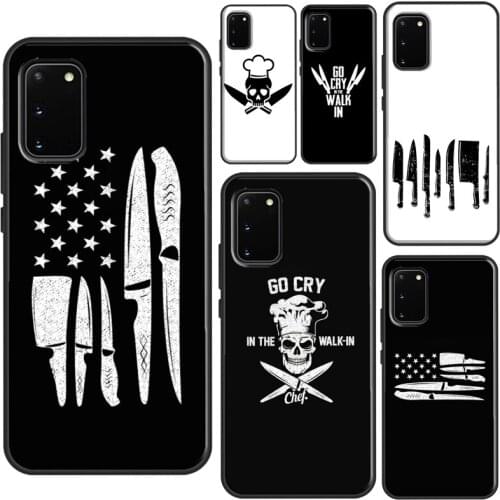 Cooking Chef Knives Case For Samsung Galaxy S20 FE S8 S9 S10 Plus Note 10 S10e Note 20 S21 Ultra Back Cover