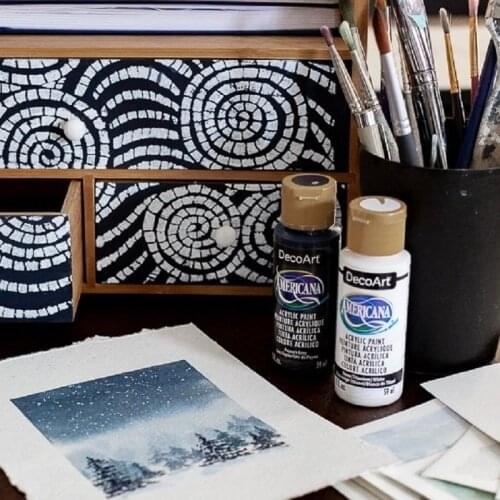 DecoArt Americana Acrylic Paint DA acrylic Aromatherapy Paint Plaster Bottle DA01-DA24